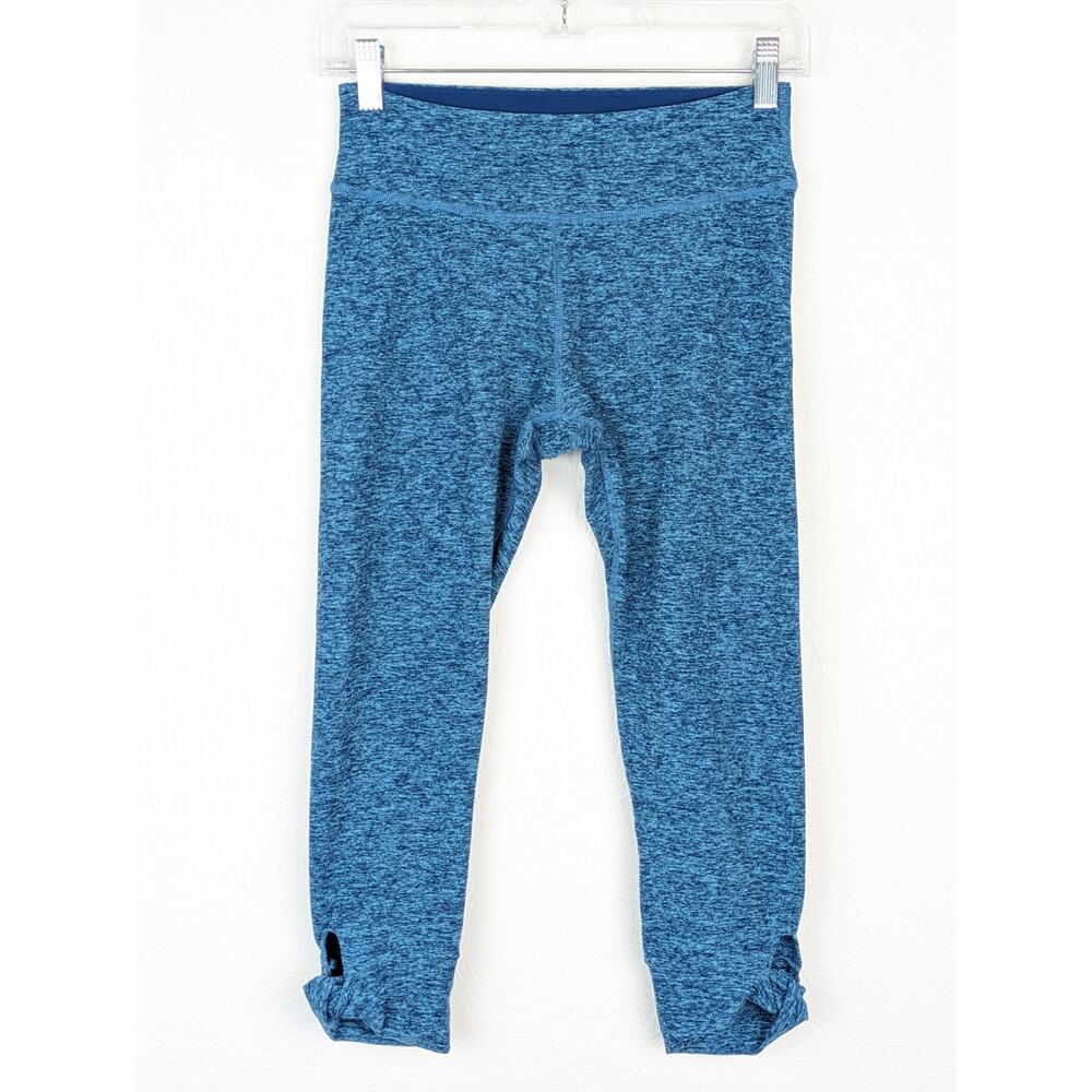 Beyond Yoga Leggings Space Dye Cropped Knot Activewear Tidal Blue Active Size L